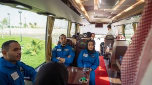 رواد الفضاء السعوديون يزورون جامعة الملك خالد