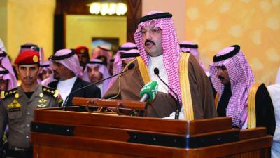 أمير المنطقة يحتفي بسمو نائبه